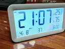 码仕闹钟学生温湿度计大屏充电电子智能夜光儿童起床专用神器LCD床头钟开学必备Q198白开学季礼物 实拍图
