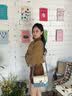 纪诗哲包包女包2026新款女士单肩斜挎小方包送老婆女友七夕情人节礼物 蓝色 品牌礼盒装 实拍图