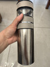 格亚（GEYA）抗菌纯钛保温杯茶水分离高档焖茶杯抑菌钛杯泡茶杯子水杯定制礼盒 枪灰色【高档礼盒】500ml 实拍图