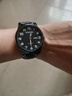 伯恩（BOARRNE）中考高考试静音专用手表初中学生高中生手表学生男女利剑防水手表 黑色40盘 皮带男表（日历） 实拍图