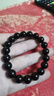 金石灵天然黑曜石手串男女款水晶手链海蓝宝五行补水佛珠转运珠生日礼物 黑曜石手链10毫米 实拍图