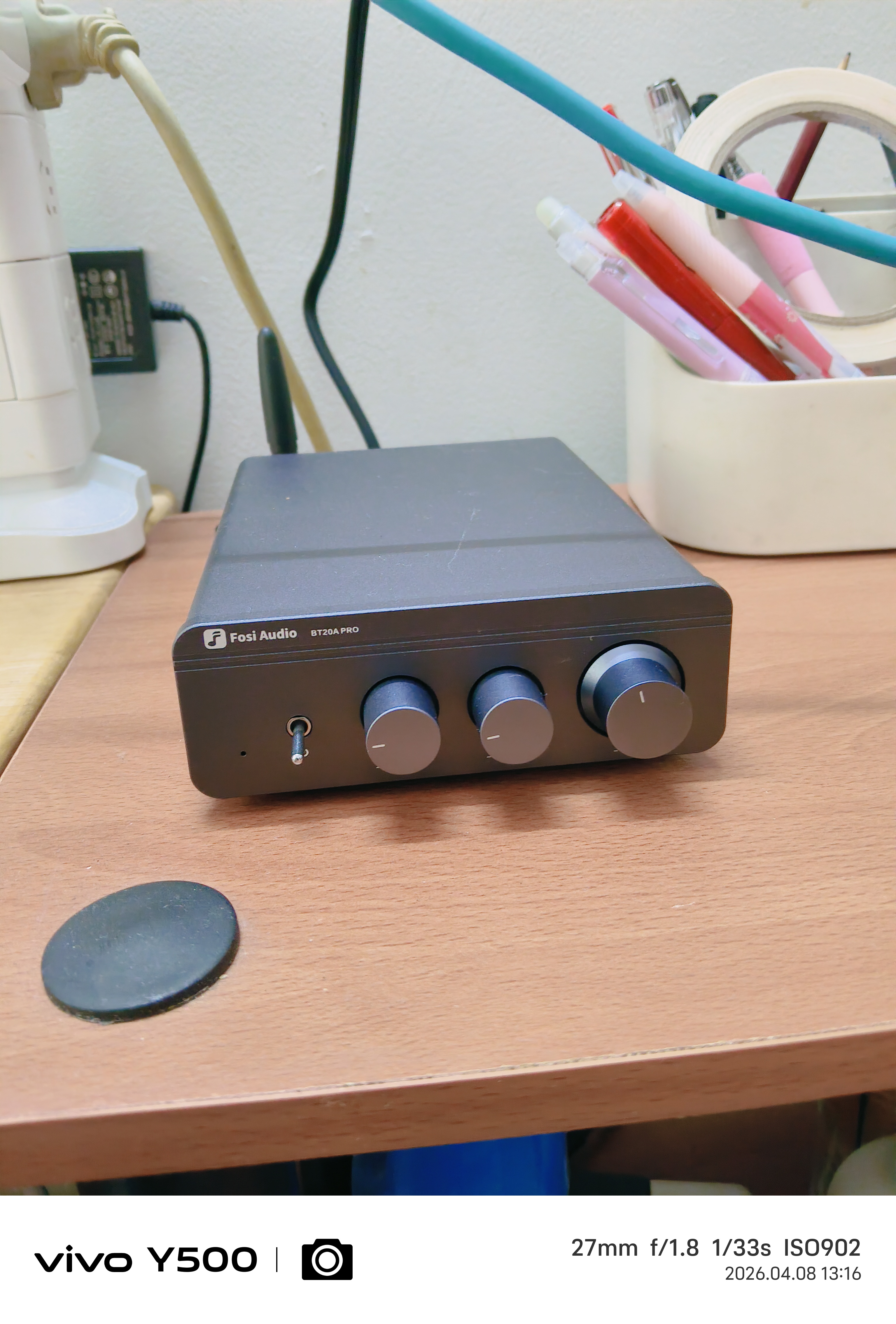 FOSI AUDIO弗西音频BT20APRO数字功放机大功率放大器迷你蓝牙HIFI小家用发烧高音质重低音 枪灰色 32V/5A电源适配器 实拍图