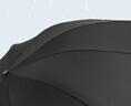 天堂 加大雨伞三折 晴雨两用商务伞经典格纹10骨大雨伞男女 藏青 实拍图