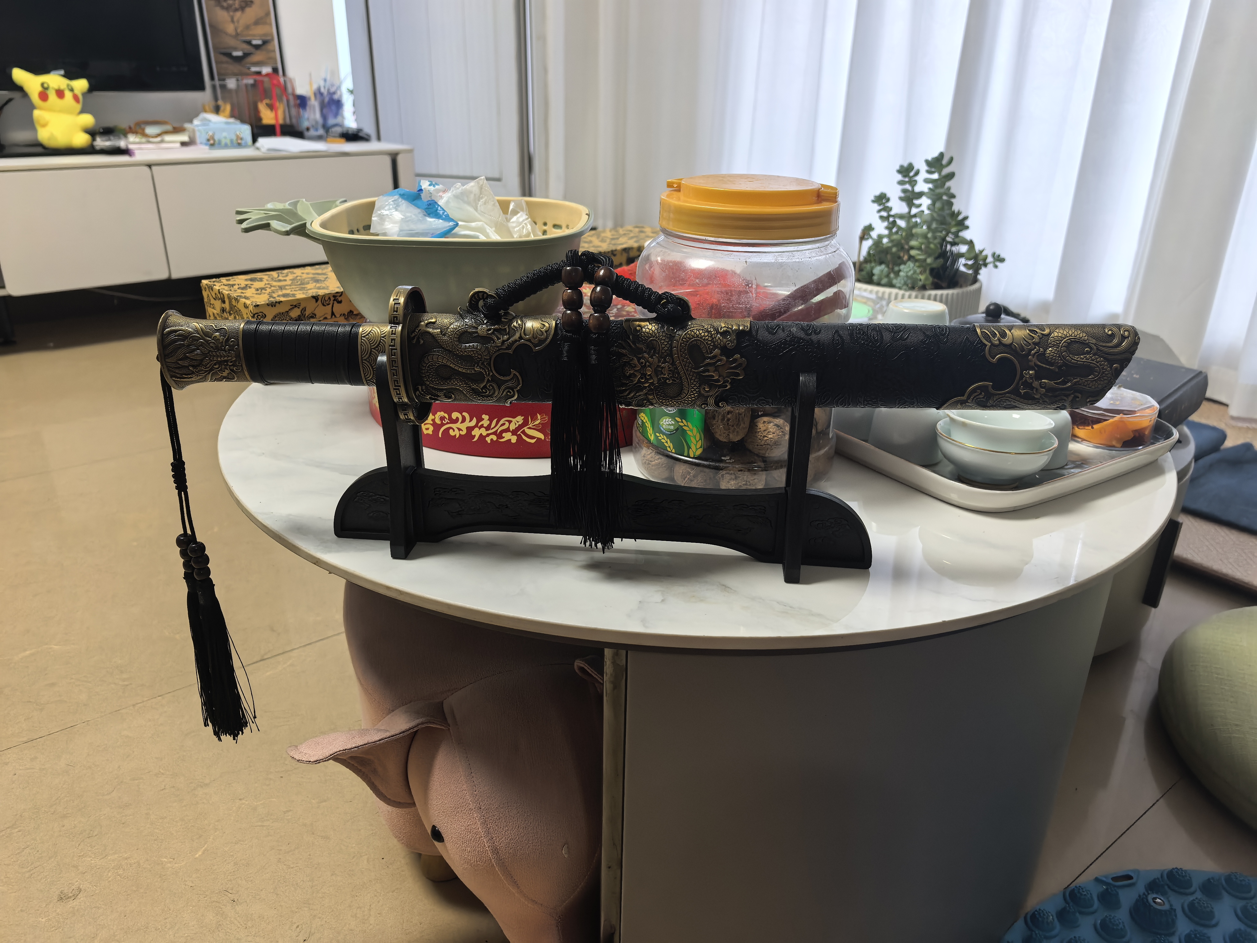 拙匠龙泉市扶风短刀唐横刀合金装具锻打一体刀剑防身收藏冷兵器未开刃 扶风 实拍图