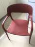 麦瑞迪北欧时尚餐椅现代简约家用休闲椅餐厅咖啡厅靠背椅网红轻奢化妆椅 【现货速发】加厚稳固+深红色 实拍图