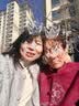 俞兆林中老年女装新年红色加绒外套妈妈装大衣奶奶毛呢大衣Y244U4007 实拍图