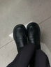 大东厚底乐福鞋女春秋季新款一脚蹬配裙子日系jk小皮鞋女鞋单鞋 黑色 38 实拍图