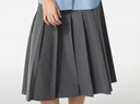 优衣库女装宽褶中裙/半身裙裙子479916 488364 488364/08深灰色 S 实拍图
