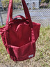 锐步防泼水耐磨手提斜挎包大容量单肩包男女同款休闲旅行包 酒红色 实拍图
