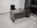 舒炫老板桌总裁办公桌简约现代经理主管办公桌椅组合大班台办公家具 1.8米老板桌+侧柜 实拍图