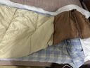 京东京造 信封式睡袋成年人四季通用户外露营冬季加厚防寒保暖浅沙色1.0kg 实拍图