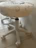 卓博凳子吧台椅升降椅美容凳滑轮凳转椅圆凳椅子BT33米白 实拍图