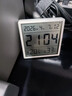 得光86型面板磁吸时钟温湿度计冰箱贴家用厨房室内小型数字时间显示桌面壁挂墙式日期万年历电子钟表 白色【单只装】 实拍图