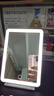 米波迪（Meebordi）镜子化妆镜带灯led便携折叠桌面宿舍卧室梳妆台补光镜美容仪镜子学生折叠生日礼物 珍珠白 实拍图