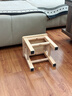 小匠材小凳子家用加厚结实小板凳实木凳子入户换鞋凳客厅高级感方凳27高 实拍图