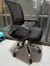 格田彩 家用电脑椅子办公椅转椅人体工学椅学习椅升降椅家用靠背会议椅 黑网黑框【钢制脚】 实拍图