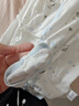 翘脚鸭 婴儿衣服新生儿连体衣秋冬季满月宝宝睡衣纯棉百天爬爬服春秋款 蓝小熊2件【夏季·系带款】 66cm （建议3-6个月） 实拍图