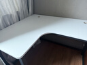 久丞家具转角电脑桌学生家用书桌双人书架一体组合桌卧室拐角L型电竞桌子 【加厚16mm桌面】白色左转角 120x100x74cm 实拍图
