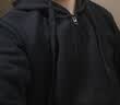 凡客诚品（VANCL）卫衣男款春秋季宽松重磅华棉开衫男士大码休闲连帽外套 黑色 2XL 实拍图