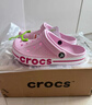 卡骆驰（CROCS）贝雅卡骆班洞洞鞋轻便耐磨一脚蹬休闲鞋女鞋时尚沙滩鞋|205089 芭蕾粉/糖果粉-6TG 37 /38(230mm) 实拍图