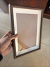 金隆兴A4相框摆台北欧风挂画墙面照片墙结婚照宝宝照片相框A4胡桃色 实拍图