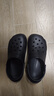 名创优品（MINISO）洞洞鞋男夏季外穿沙滩凉鞋防滑厚底踩屎感包头凉拖鞋黑色42-43 实拍图