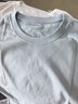 拇指白小T【水光魔术】二代三防短袖T恤春夏新款纯棉经典上衣白小T蓝男 3XL 实拍图