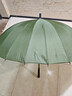 美度（MAYDU）双人晴雨伞大号加固加厚结实防风长把柄雨伞 M5003墨绿色 实拍图