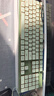 前行者V3 104键无线键盘蓝牙双模静音机械手感高颜值轻薄办公薄膜键盘笔记本台式电脑iPad通用 复古绿 实拍图