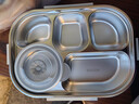 京东京造 饭盒 小学生304不锈钢餐盒上班族微波炉保温 5分格1.5L 配餐具 实拍图