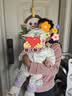 babylove【啵啵水果茶】帽子婴儿夏季透气竹棉山茶纱布渔夫帽户外遮阳帽 实拍图