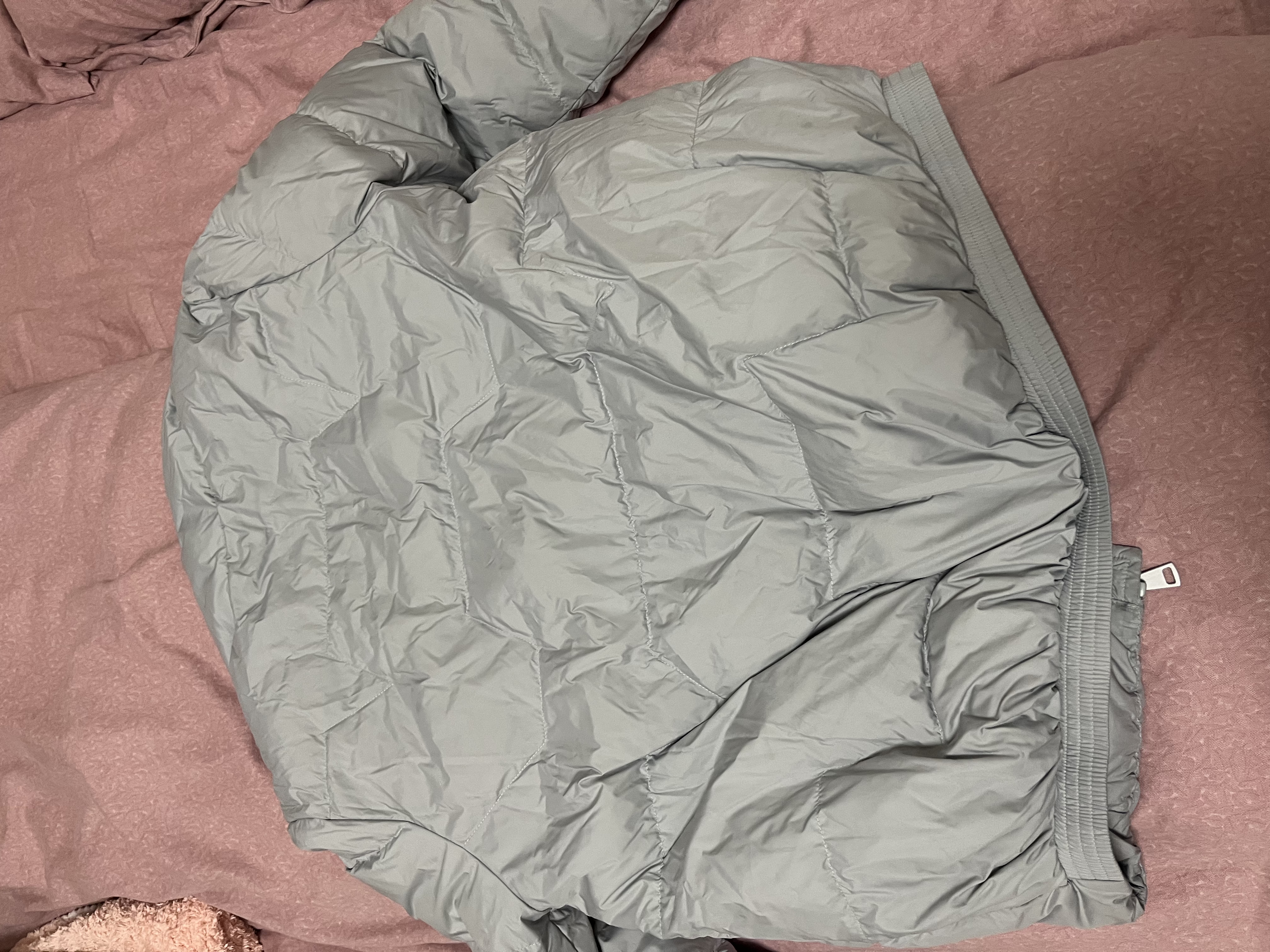 百图betu女装秋冬新款羽绒服轻薄短款时尚立领长袖羽绒服2309T07 蓝色 M 实拍图