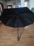 TCAI加大雨伞定制logo广告长柄大号超大商务男礼品定做印字图案标志 加大120cm八骨纤维骨黑色 实拍图