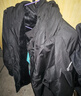 头号青年冲锋衣男秋冬季加绒厚款工装夹克衫运动宽松连帽外套男 黑 6XL  实拍图