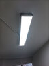 得焺 办公室吊灯LED长条灯会议室办公灯吊线灯写字楼商场健身商业照明 黑色直角120cm*20cm-48W白光 实拍图