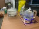 友家铺子（Biooner）全自动上水电热水壶 茶台烧水壶电茶壶家用办公茶桌茶具嵌入式一体电茶炉套装 1L （37*20cm）手柄双加水三件套 实拍图