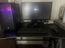 甄严选电脑桌台式电竞桌椅套装组合桌子办公家用桌学习桌书房书桌写字桌 【电竞桌椅套装】黑碳纤维面100*60CM 实拍图