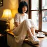 DAPHNE达芙妮洞洞鞋女2026夏季新款厚底增高时尚防滑透气休闲包头外穿拖鞋 卡其色 36-37 (230mm) 实拍图