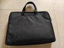 得力（deli）公文包加宽立体办公手提袋/会议包/事务包/文件包/商务拉链袋电脑包公文包男 黑色 实拍图