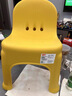 禧天龙家用加厚凳子椅子带靠背幼儿矮凳宝宝椅小板凳换鞋凳创意凳子 亮丽黄1只装【新款椅凳】 实拍图