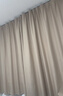 铭聚布艺（MINGJU）窗帘 全遮光窗帘成品窗帘布遮阳帘涤塔夫奶油色挂钩式2.0*2.0单片 实拍图
