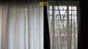 京东京造天丝绒白纱帘 不透人半遮光窗纱客厅阳台挂钩窗帘 宽3*高2.65米 实拍图