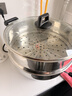 惠当家（Hui Dang Jia）电锅多功能电热锅电炒锅家用电蒸锅一体电煮锅加厚304不锈钢电火锅G08-34 实拍图