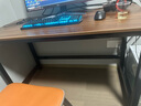 新颜值主义电脑桌电竞桌实木书桌家用台式办公桌学习桌写字桌工作台长条桌子 120*60CM【40MM碳钢腿】胡桃色 实拍图