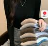 俞兆林半高领针织打底衫女毛衣女百搭修身长袖紧身线衣白色 实拍图