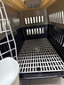 波奇多 宠物航空箱大号(建议40斤内)带轮子 猫狗大容量空运箱托运航空箱 实拍图