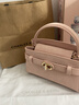 CHARLES&KEITH鳄鱼纹凯莉包手提斜挎婚包包女包生日礼物CK2-50270880-1 Pink粉红色CK2-50270880-4 S 实拍图