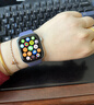 Apple/苹果 Watch S11 智能手表GPS款46毫米银色铝金属表壳雾紫色运动型表带S/M MEVW4CH/B 实拍图