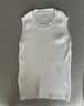 浪莎（LangSha）夏季冰丝薄款女打底圆领无袖背心女宽肩带百搭内搭大码针织吊带 白色 XL 115-130斤 晒单实拍图
