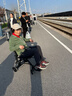 康倍星（COVNBXN）轮椅折叠轻便老人专用旅行便携式老年手推代步车医用家用BZ 9【车架5.2kg】防褥疮透气垫-防爆实心轮-BZ 实拍图